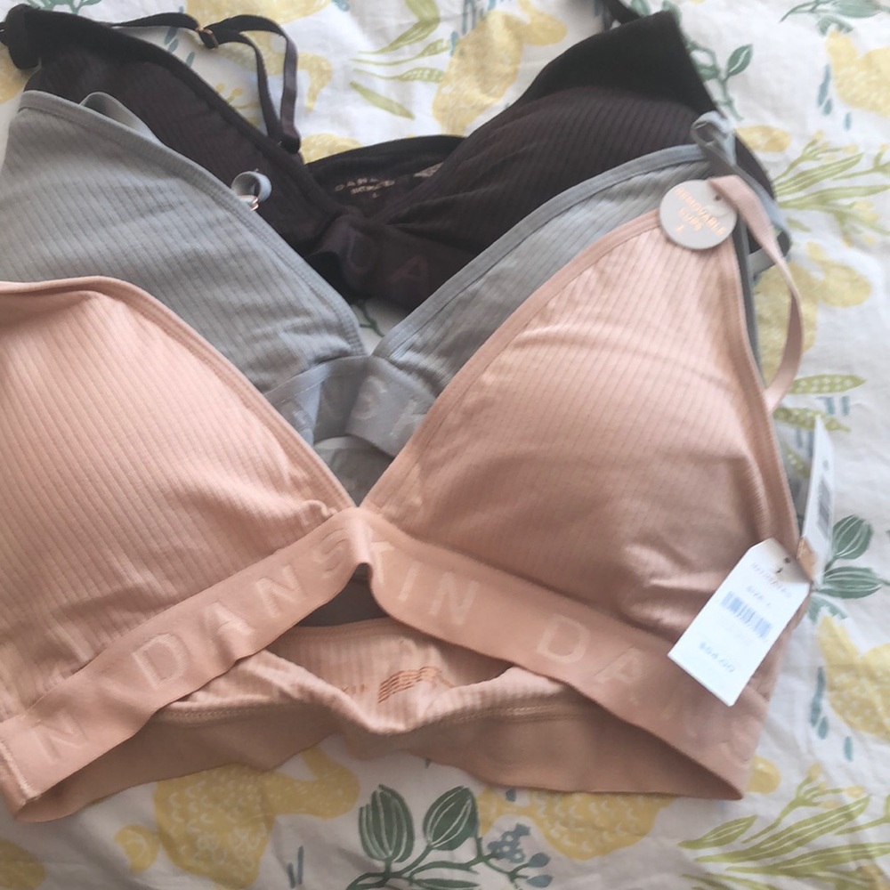 Danskin Tan and Gray Bras Intimates & Sleepwear